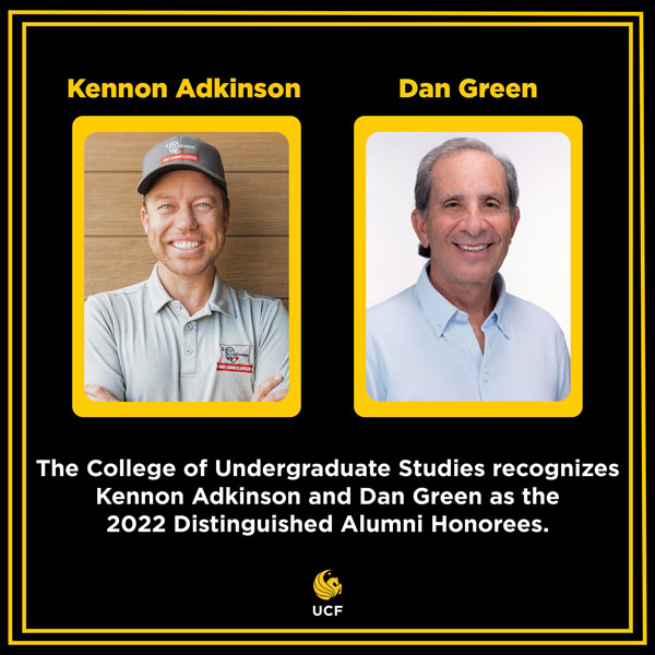 Kennon Adkinson ’08 and Dan Green ’20