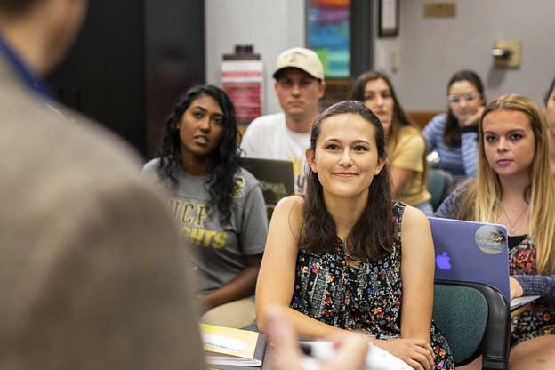 Students in a classroom